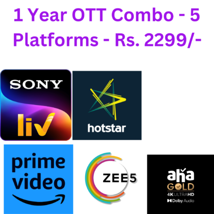 Sony live, zee5, amazon prime, aha gold, hotstar